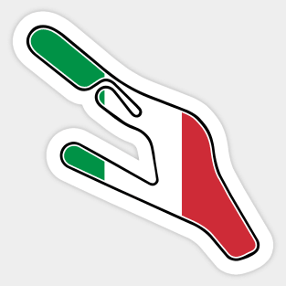 Autodromo Vallelunga Piero Taruffi [flag] Sticker